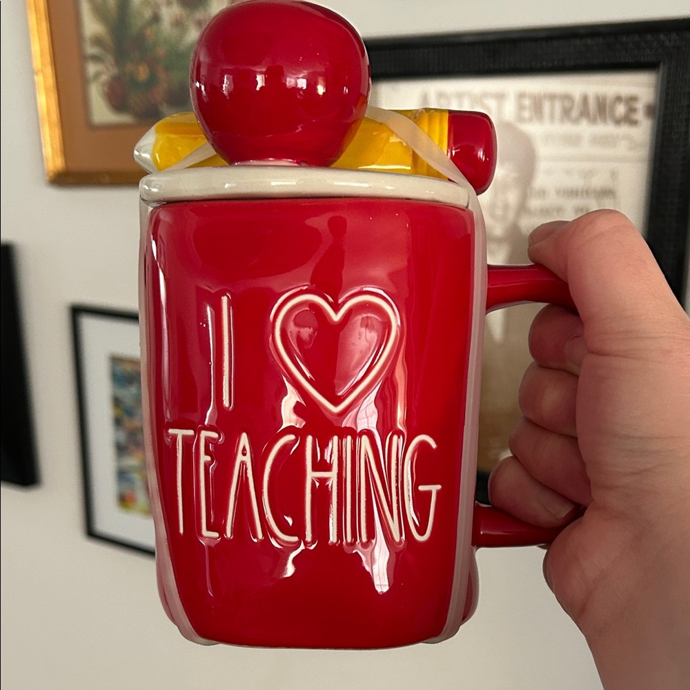 Rae Dunn Red Ceramic Mug from Artisan Collection